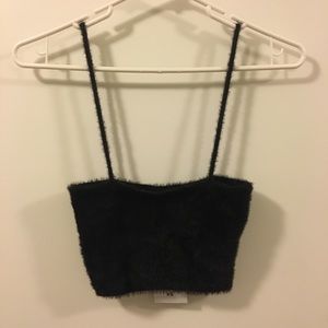 FUZZY CROPPED TANK TOP